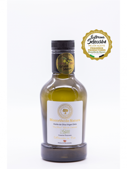 Aceite Oliva Virgen Extra MonteVerde Natura Botella 250 ml Sin Filtrar
